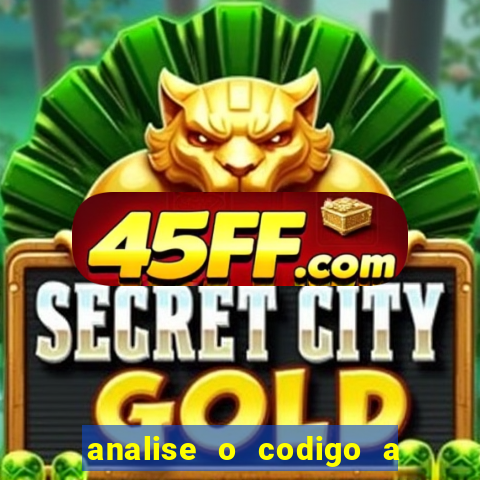 analise o codigo a seguir 1 import javax.swing.joptionpane